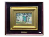 Gino Romiti, Landscape with green house 1956