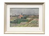 Antonio Nardi, Tuscan landscape 1934, oil on panel