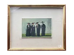 Eugenio Pieraccini, Pretini, oil on panel