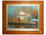 Massimo Callossi, Massaciuccoli 1983, oil on cardboard