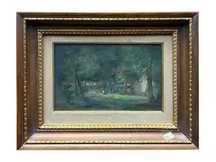 Cascine 1947 by Seve Sospizio, oil on panel, offered Nov 2025