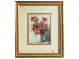 Corrado Michelozzi, Vase of flowers, oil on panel