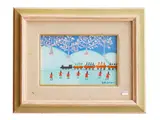 Aldo Ordavo, Snowy landscape, oil on canvas