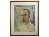 Gino Paolo Gori, Selfportrait, oil on canvas
