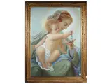 Giuseppe Calvi, Madonna and Child, Oil on tablet