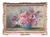 Stefanie von Trauttweiller, Vase of flowers, oil on canvas