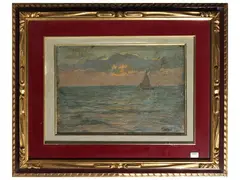 Seascape by Carlo Passigli, Oil on panel, offered Nov 2025