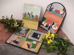Three ex-votos by Giuliana Corsini, tempera paintings on wood, offered Nov 2025
