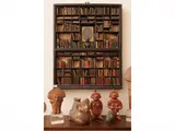 Ettore Sobrero, Miniature library, with books and other accessories such as engravings
