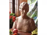 Corrado Vigni, Young woman, Terracotta bust