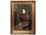 Matilde Luchini, Female portrait, oil on canvas