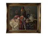 Hermann Herterich, Still life 1917, oil on canvas