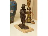 Francesco Parente, Boy with flute, Bronze sculpture