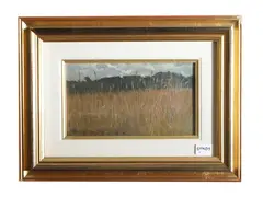Wheat field by Eugenio Cecconi, Oil on panel, offered Oct 2025