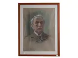 Eugenio Cecconi, Self -portrait, Pastel on grayish paper