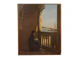 Giovan Battista Dalla Libera, From the loggia, oil on canvas