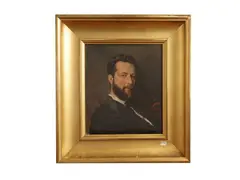Portrait of Dr. Luigi Billi, 1875 by Francesco Vinea, Oil on canvas, offered Oct 2025