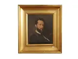 Francesco Vinea, Portrait of Dr. Luigi Billi, 1875, Oil on canvas