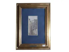 Glimpse by Attilio Pratella, Oil on tablet, offered Oct 2025