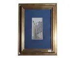Attilio Pratella, Glimpse, Oil on tablet