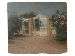Villa Montanelli by Francesco Gioli, Oil on panel, offered Oct 2025