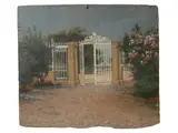 Francesco Gioli, Villa Montanelli, Oil on panel