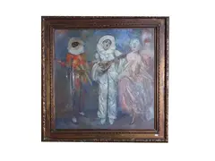 Vincenzo La Bella, Carnival, oil on canvas