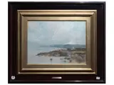 Giuseppe Casciaro, Seascape, pastel on paper
