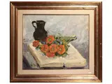 Gino Paolo Gori, Flowers, oil on canvas
