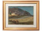 Giovanni Iacovino, Hut, oil on cardboard