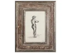 Nude study by Ernesto Treccani, Mixed technique on paper applied paper, offered Sep 2025