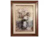 Sergio Scatizzi, Flower pot, tempera on cardboard