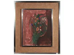 Gastone Breddo, Bouquet of flowers, oil on canvas