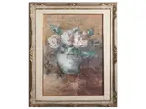 Sergio Scatizzi, Flower Vase 1954, oil on cardboard