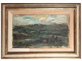 Emanuele Cappello, Landscape 1960, oil on canvas