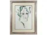 Ernesto Treccani, Face, oil on canvas