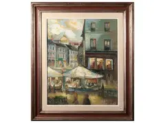 Carousel by Emanuele Cappello, oil on canvas, offered Sep 2025