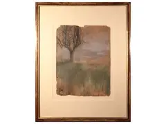Inverno a Barberino by Andrea Martinelli, Pastels on cardboard, offered Sep 2025