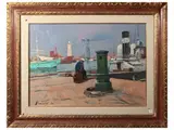 Piero Marchi, Porto, Oil on faesite