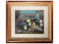 Natura morta con miele 1968 by Francesco Bausi, oil on canvas, offered Sep 2025