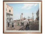 Annibale Scaroni, View Piazza San Marco with 1926 passers -by, oil on canvas