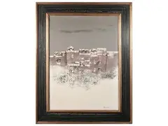 Manlio Bacosi, Paesaggio, oil on canvas