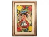 Beppe Serafini, Senza titolo, oil on canvas