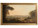 Thomas Patch attribuito, View of Florence from Bellosguardo, oil on canvas