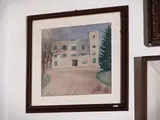 Giorgio Kienerk, View of Villa, watercolor on paper