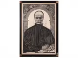 Carlo Guarnieri, Portrait of Benito Mussolini 1925, woodcut print