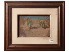 Landscape by Francesco Gioli, Oil on panel, offered Jul 2025
