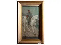 Carlo Ademollo, Garibaldi on horseback, oil on canvas