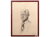 Italo Amerigo Passani, Male portrait 1932, pencil on paper