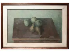 Ennio Cocchi, Still life with fruit 1973, oil on canvas
